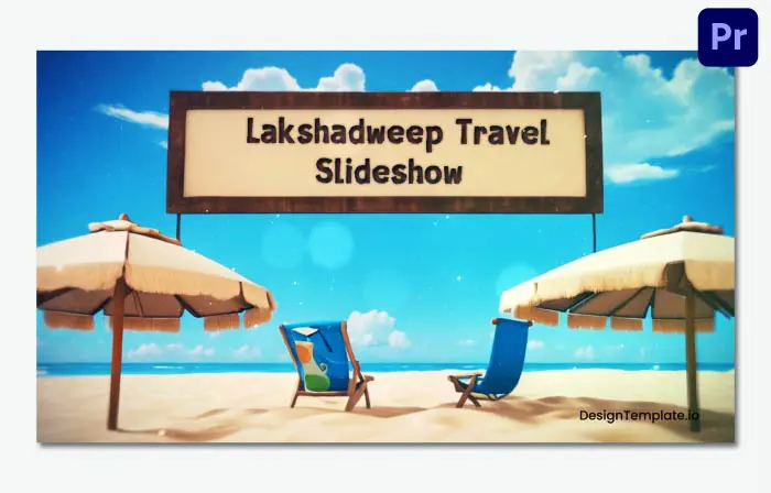 Beach Travel Vacation Photo Frame 3D Slideshow